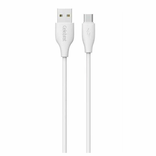 Дата-кабель Celebrat CB-31 USB-Type-C 1м 3A белый