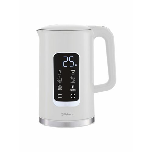 Чайник электрический SA-2179 DW Premium 17 литра с сенсорным дисплеем 402000₽