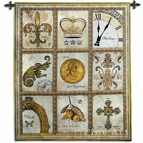 Американский Гобелен Картина Аристократия Классический Дизайн Коллаж Вертикальный 133 x 150 см