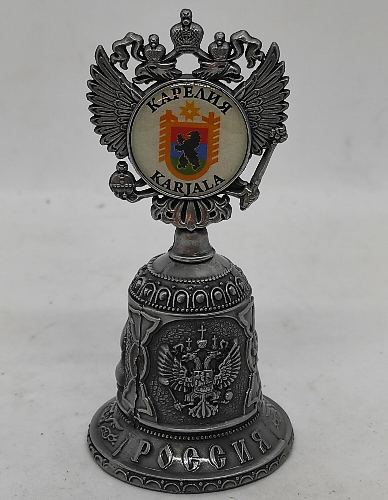Колокольчик-герб "Карелия ", серебро