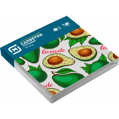 Салфетки бумажные Магнит с рисунком 2 слоя 2424см 50шт в ассортименте 600₽