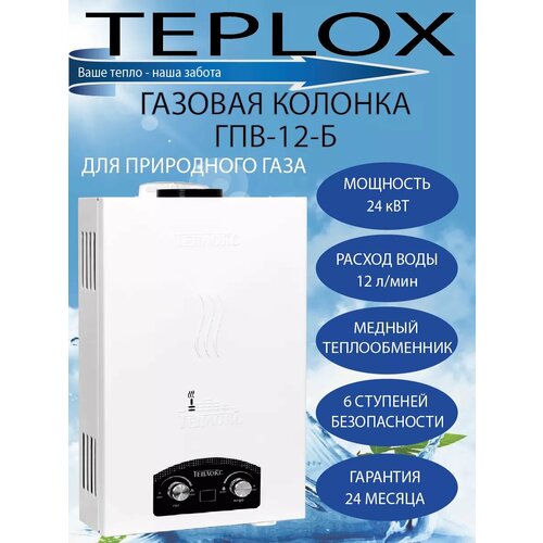 Проточный газовый водонагреватель Теплокс ГПВ-12-Б 1189000₽