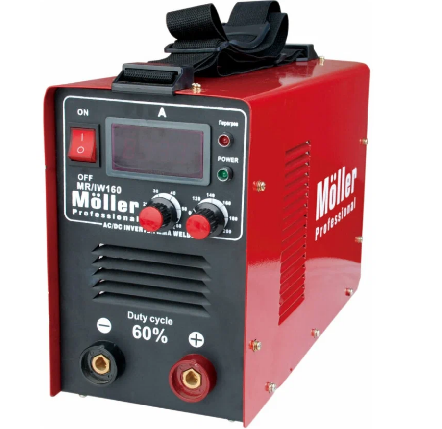 MOLLER Сварочный инвертор ММА, 220В, 10-162А MR/IW162N
