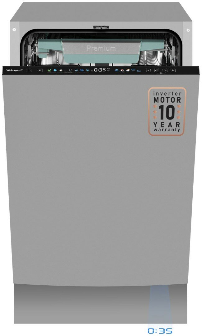 Посудомоечная машина Weissgauff BDW 4160 Real Touch DC Inverter Timer Floor