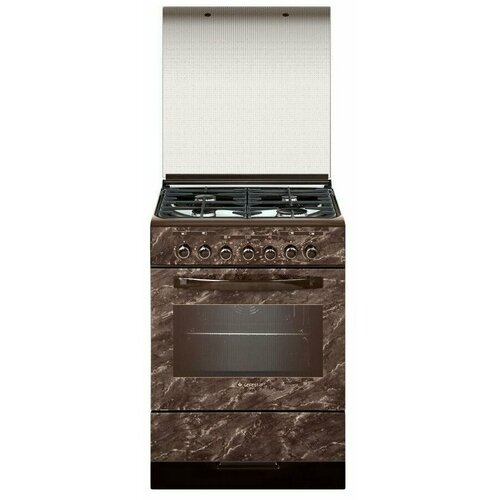 Плита газоэлектрическая Gefest ПГЭ 6302-03 0054 мрамор brown 4231200₽