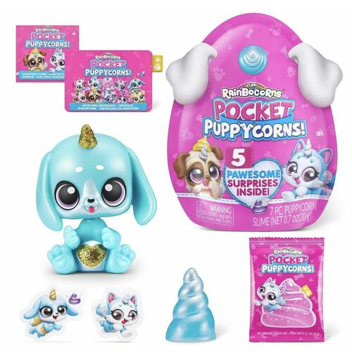Игровой набор в ассортименте сюрприз Zuru Rainbocorns POCKET PUPPYCORN мини