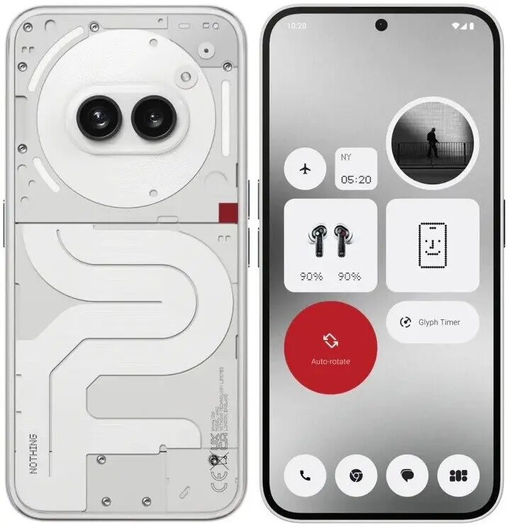 Смартфон Nothing Phone (2a) 8/128 ГБ Global, Dual nano SIM, белый