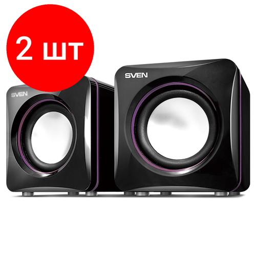 Комплект 2 шт Колонки Sven 315 225W питание через USB черный 360100₽