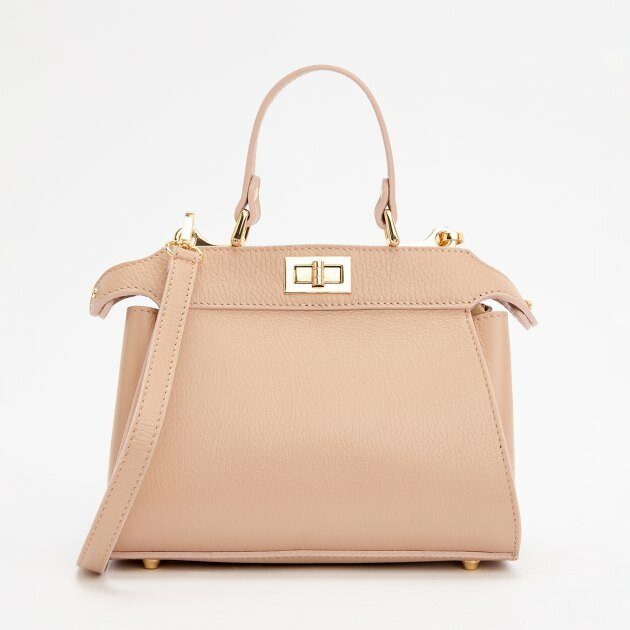 фото Сумка с ручками Diva`s Bag M9014 розовато-бежевый