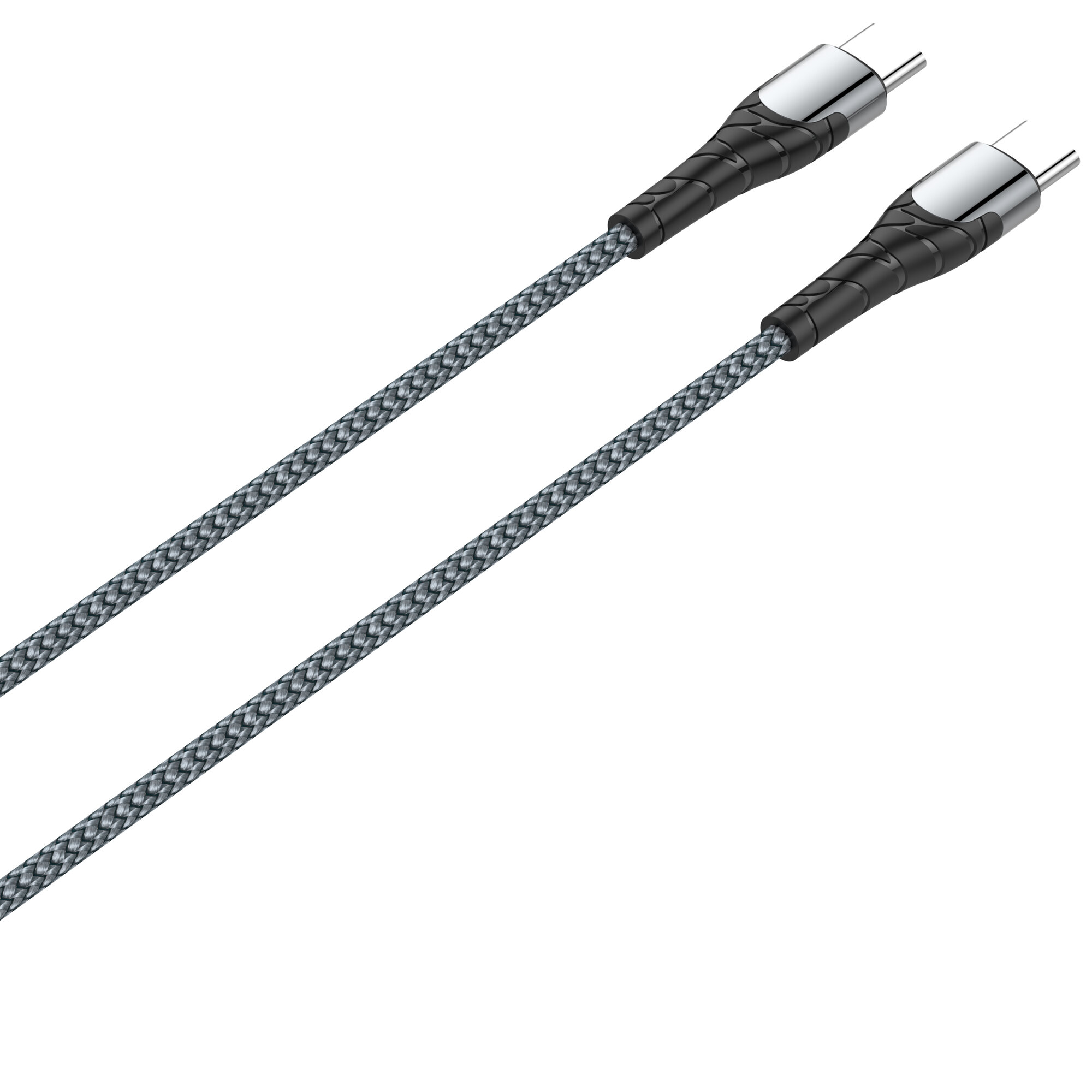 Кабель для быстрой зарядки LDNIO LC101 Type-C Type-C 1 метр, 65W, Нейлоновая оплетка — фото 1