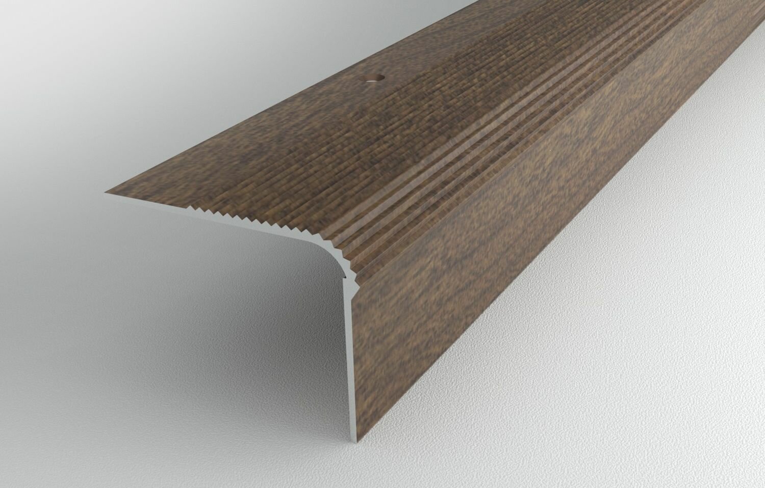 Порог алюминиевый угловой лука 54х418 мм дуб престиж (ПУ 02.1800. R128)