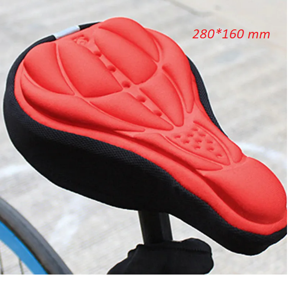 фото Чехол гелевый на седло TBS 2902 красный 250 мм