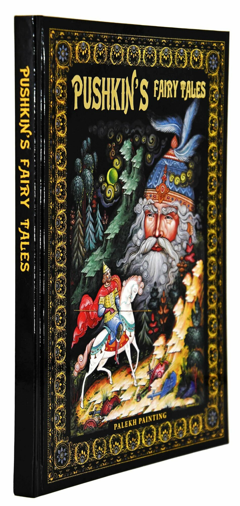 Сказки Пушкина. Живопись Палеха (английский язык) - фото №3
