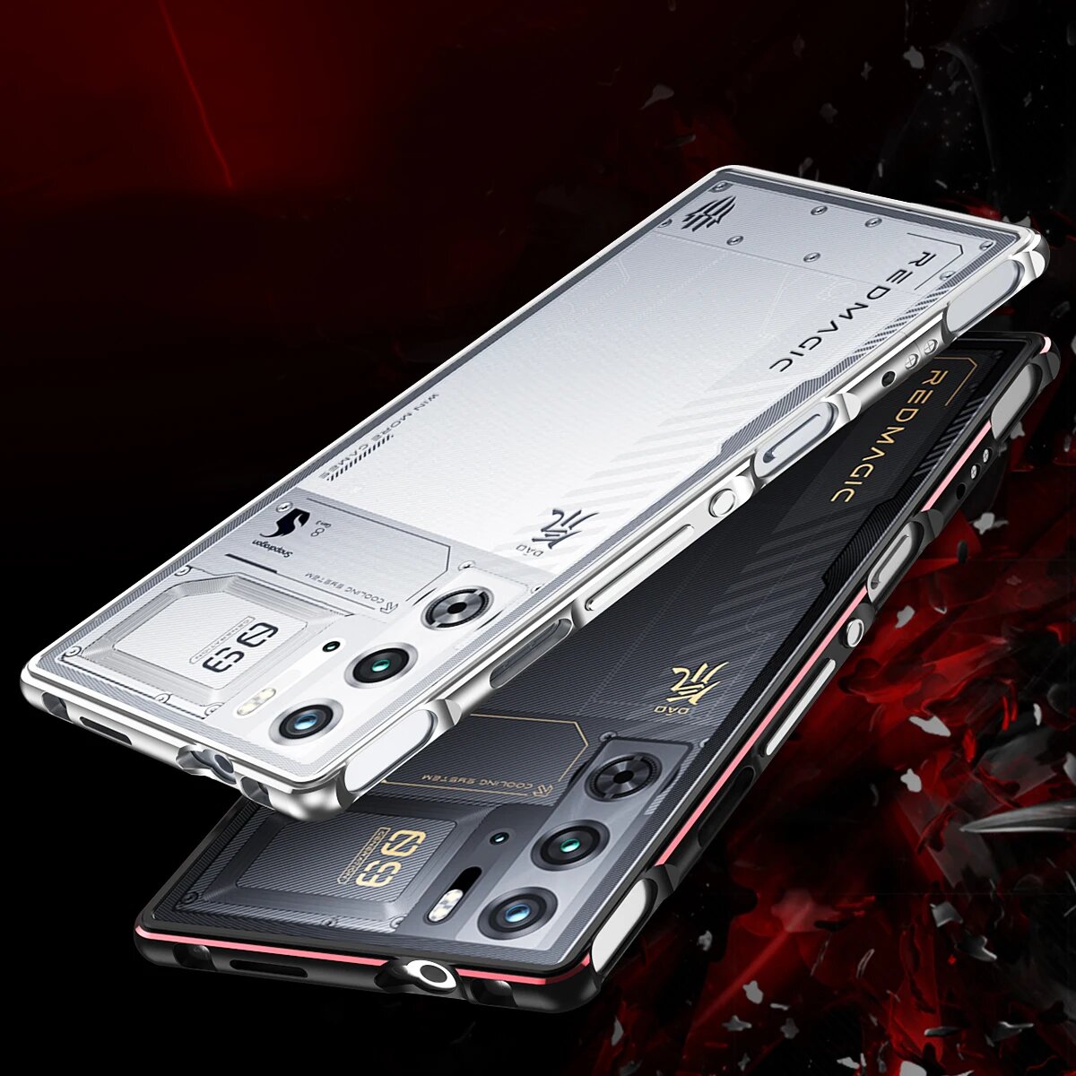 Металлический бампер из алюминиевого сплава для ZTE Nubia Red Magic 9 Pro plus, защитная рамка для Red Magic 8 7s Pro, чехол для телефона ROG 8, A2, Red Magic 9 Pro — фото 1