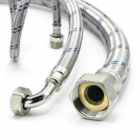Гибкая подводка для воды 3 / 4" 80см гайка-гайка MONOFLEX Гигант CODO 20мм, длина 0, 8м / 0.8м, угол, 1шт / уп