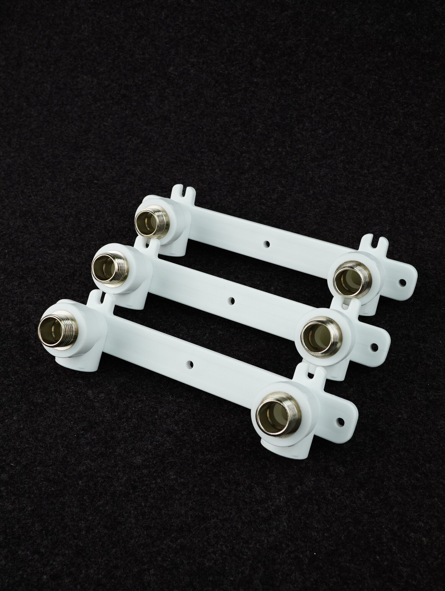 Уголок комбинированный (планка) 20х1/2 с креплением двойной наружняя резьба PPRC (Valfex) 3шт.