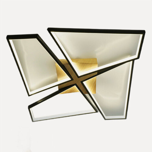 Изображение товара Люстра управляемая светодиодная ESTARES ORLANDO 120W S-APP 550x550x90 цвет черный, белый, дерево