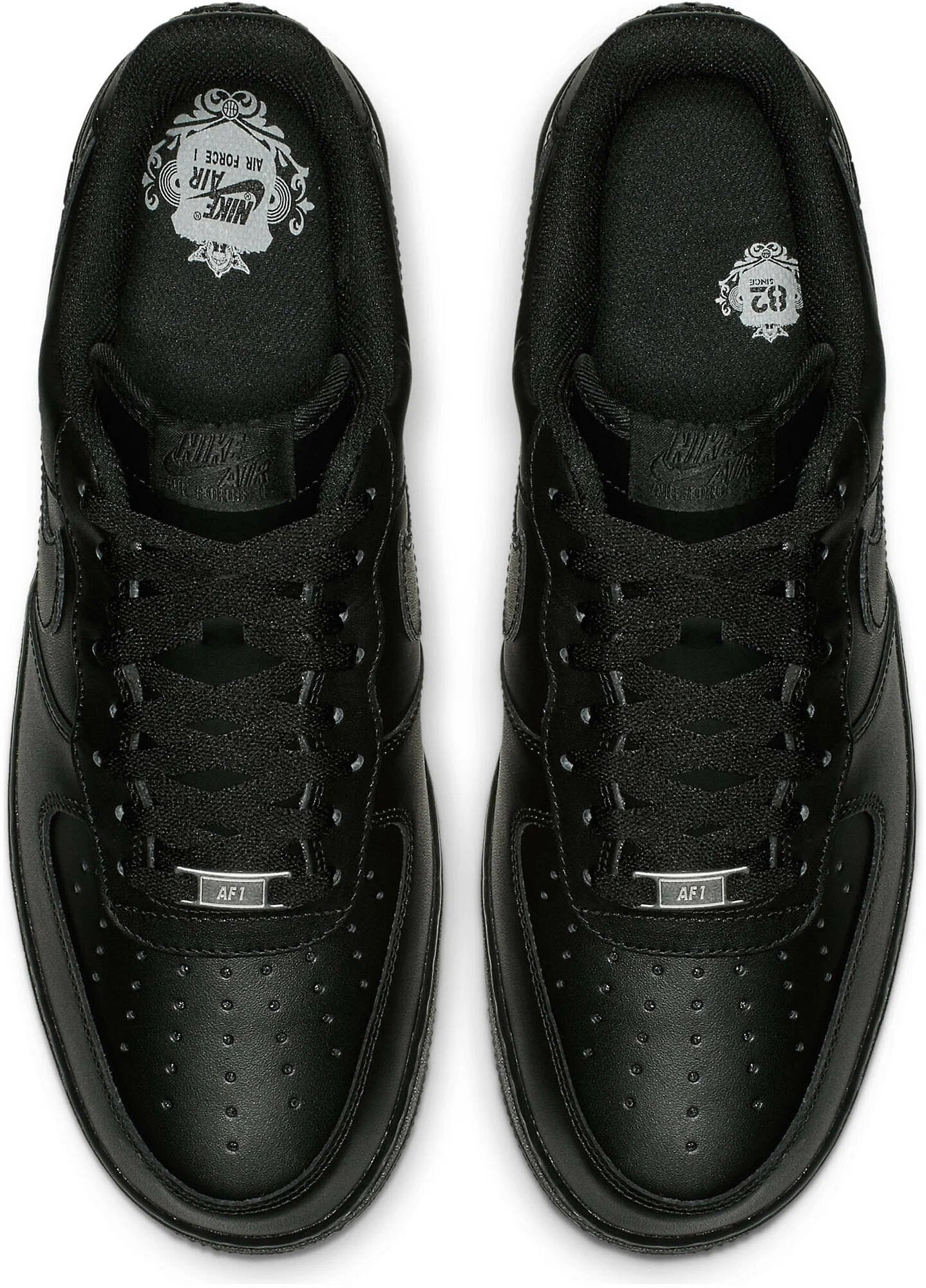 Кроссовки NIKE Air Force 1, полнота B, размер 43 EU (27,5 cm), черный — фото 1