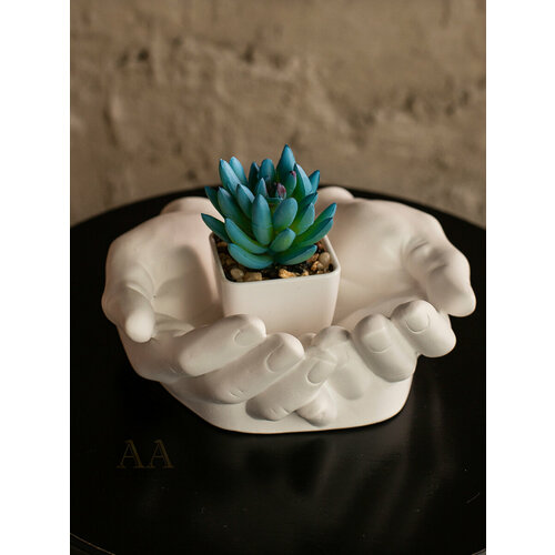 Кашпо из гипса Руки Давида декоративное 474₽