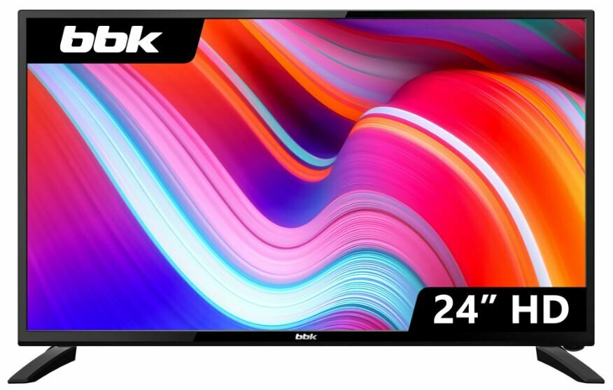 Телевизор BBK 24LEM-1060/T2C 24", 1366x768, 60 Гц, черный