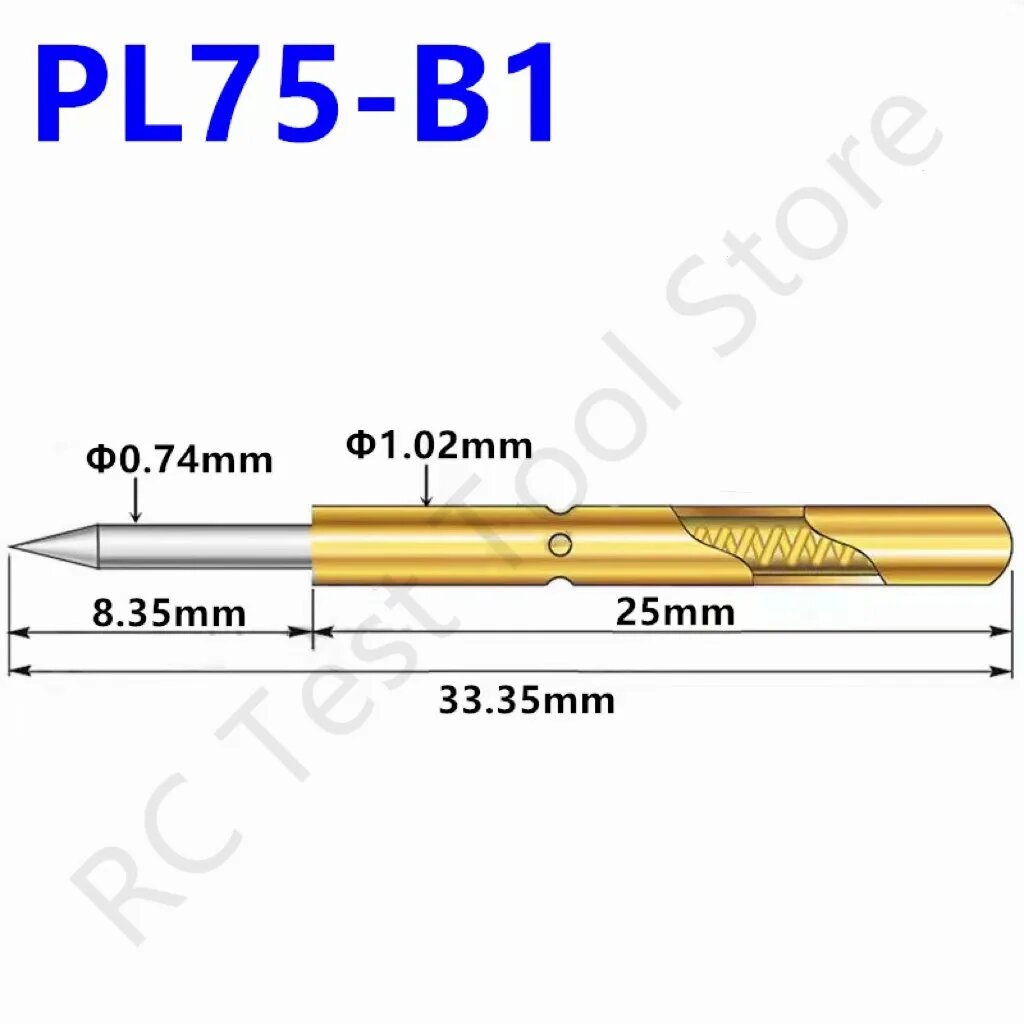 Пружинные испытательные зонды AOSHANG PL75-B1