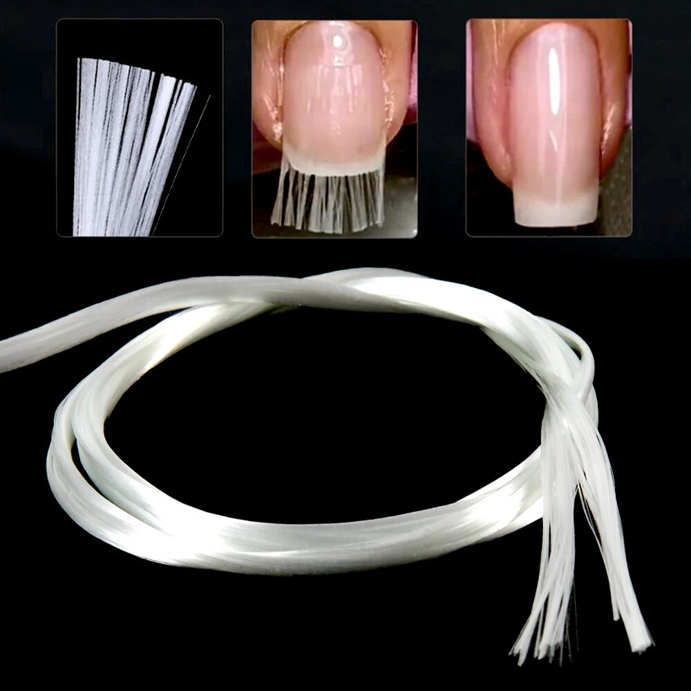 Шелк для наращивания ногтей Fibernails 5 м