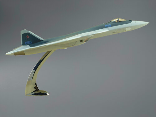 Изображение товара Самолет СУ-57 (Белая акула) [Готовая модель] (1:48) [055]