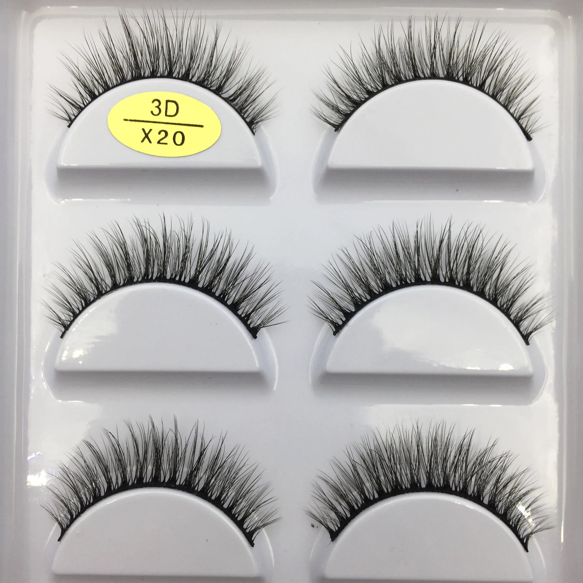 Мзфес 38 стилей накладные ресницы синтетические черные, 5Pairs X20