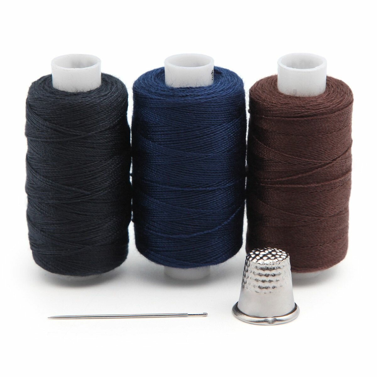 Нитки армированные швейные 100ЛЛ 200м ассорти Набор 3шт 'Мастеровой'