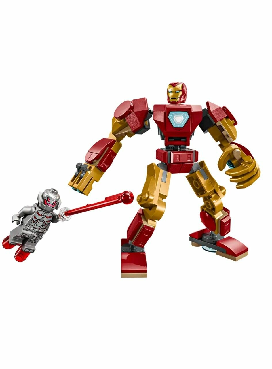 Конструктор LEGO MARVEL 76307 Super Heroes Iron Man Mech vs. Ultron Робот Железного Человека против Альтрона 101 деталь — фото 1