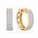 Золотые серьги DIAMANT-ONLINE Т14702В511 с фианитом