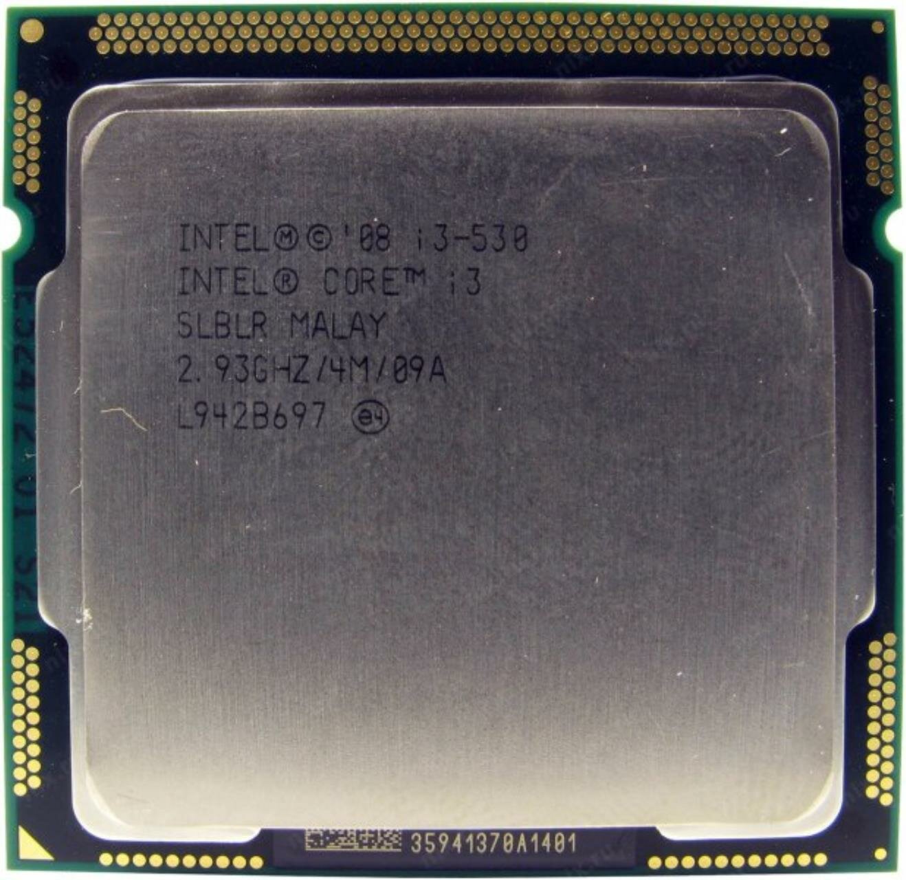 Процессор CPU Intel Core i3-530 2.93 GHz/2core/SVGA HD Graphics/0.5+ 4Mb/73W/2.5 GT/s LGA 1156 БУ