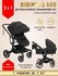 Детская коляска трансформер BibiKids 608 2 в 1 для новорожденных,...