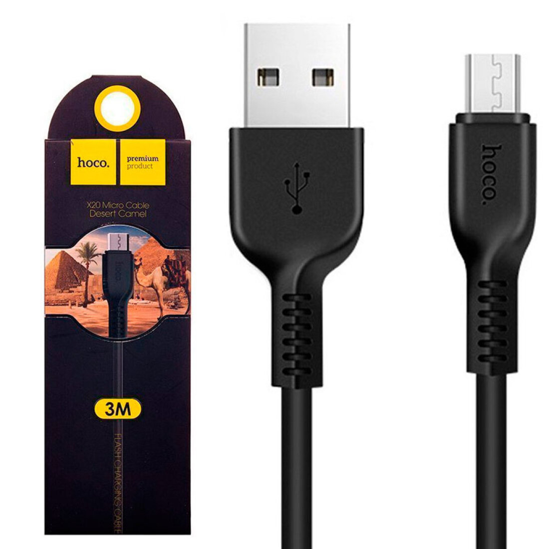 USB Кабель Micro HOCO X20 3M черный