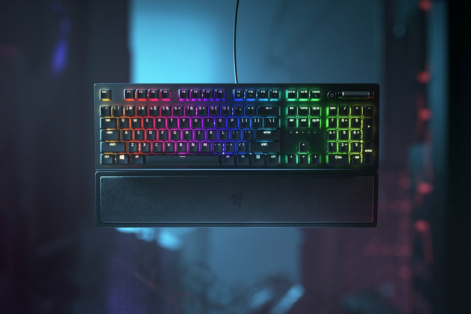 Клавиатура Razer BlackWidow V3, RGB, 108 клавиш, механические, переключатели Green RZ03-03540100-R3M1 — фото 1