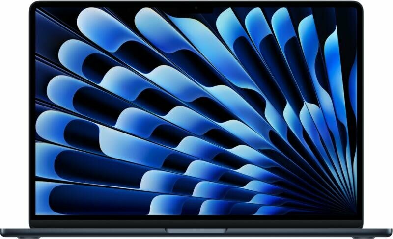 Ноутбук Apple MacBook Air 15 (M4, 10C CPU/10C GPU, 16Gb, 256Gb SSD), MW1L3, Midnight