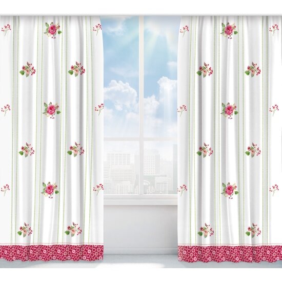 Штора Солнечный Дом Габардин Шиповник 150/270 724510