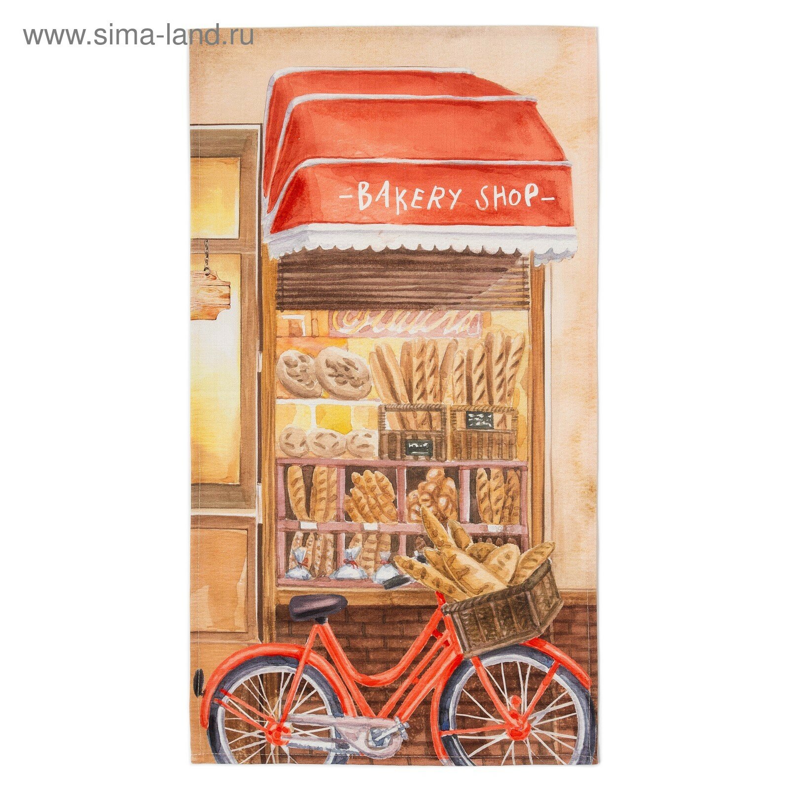 Полотенце Этель "Bakery house" 40х73 см, 100% хлопок, репс 210 г/м2