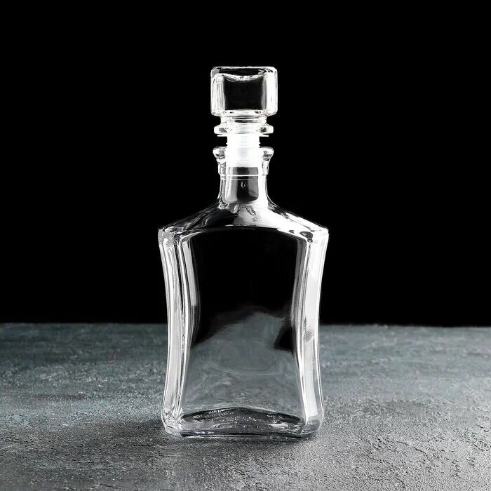 Штоф - графин "Антена", стек. с пробкой 500 мл. — фото 1