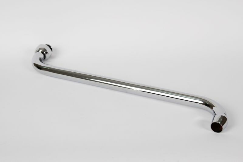 Гусак для ванной Domina круглый из нержавеющей стали 30 см М 16х385 мм