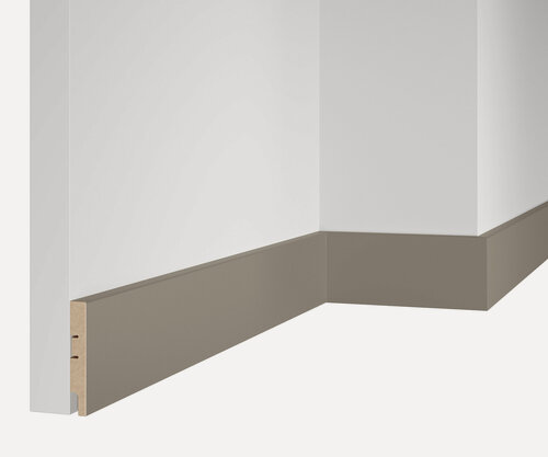 Изображение товара Плинтус набор 2 штуки 80x16x2400 мм, с пазом, МДФ Веллюто Капучино ПВХ ARTIVA RTV080.03.31