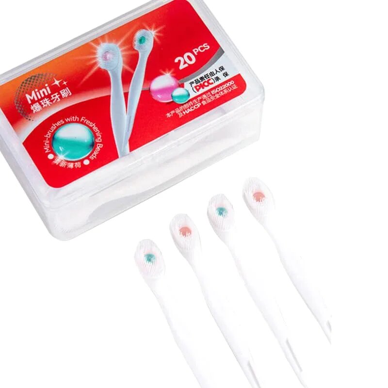 Одноразовые зубные щетки JETTING, 20 шт, Mixed flavor