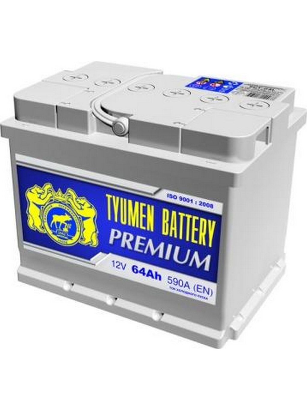 Аккумулятор легковой Tyumen Battery Premium 64 а/ч 620А Прямая полярность