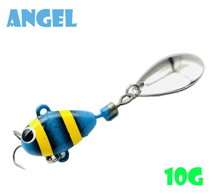 Блесна Тейл-Спиннер для рыбалки Uf-Studio Hurricane 10g #Angel
