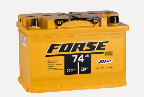 Изображение товара Автомобильный аккумулятор FORSE 6СТ-74 VLR (0) (арт.574112050)