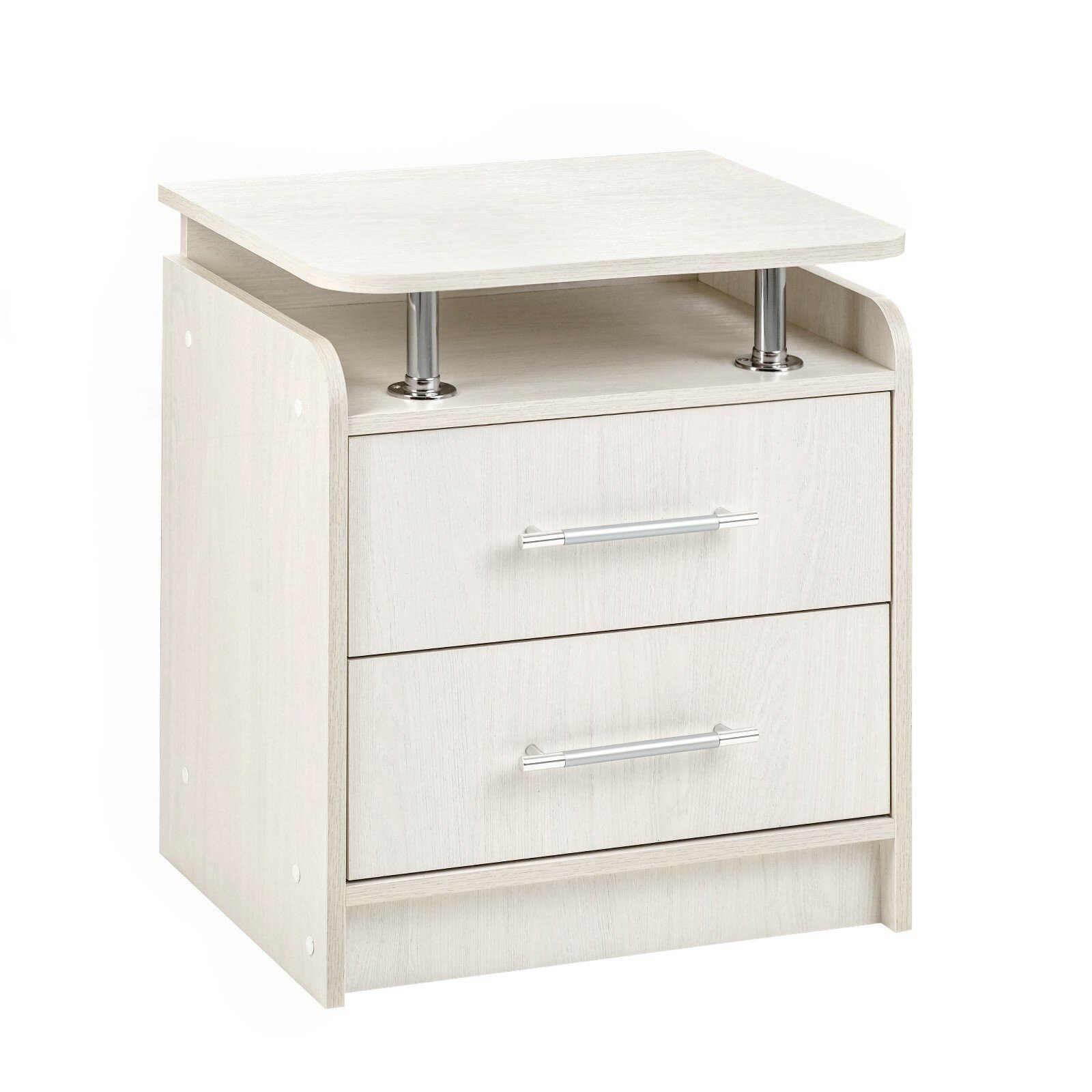 Тумба прикроватная «Милан» 600×500×410 мм напольная цвет ясень анкор светлый