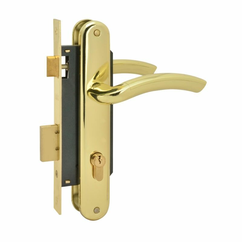 Замок врезной 23-85 К золото 40 мм Нора-М 17119