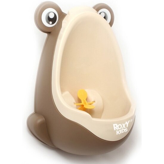 Писсуар для мальчиков с прицелом Roxy-kids RBP-2129CH Лягушка шоколадный