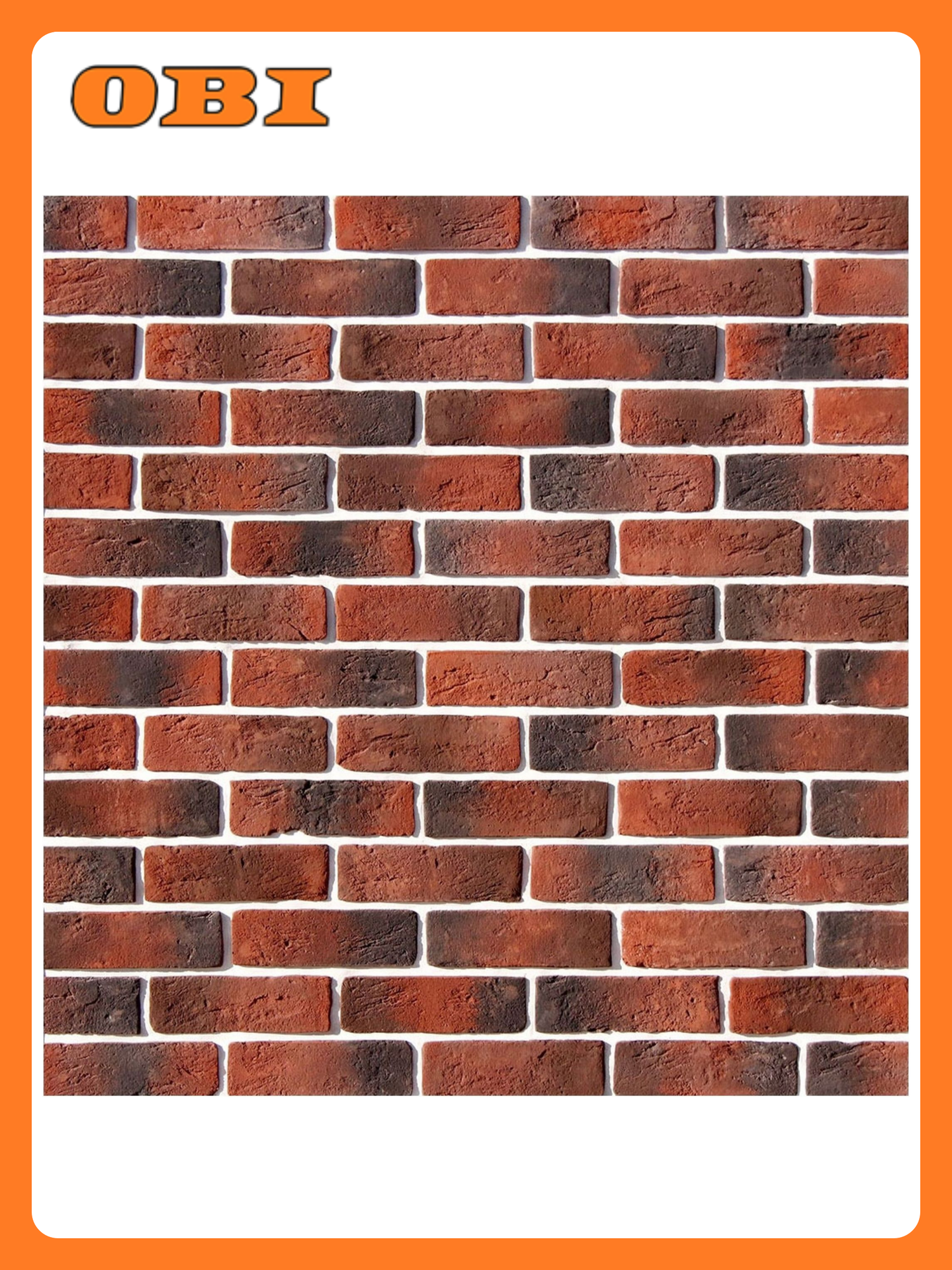 Бетонная плитка White Hills Кельн Брик красная 21x6,5 см