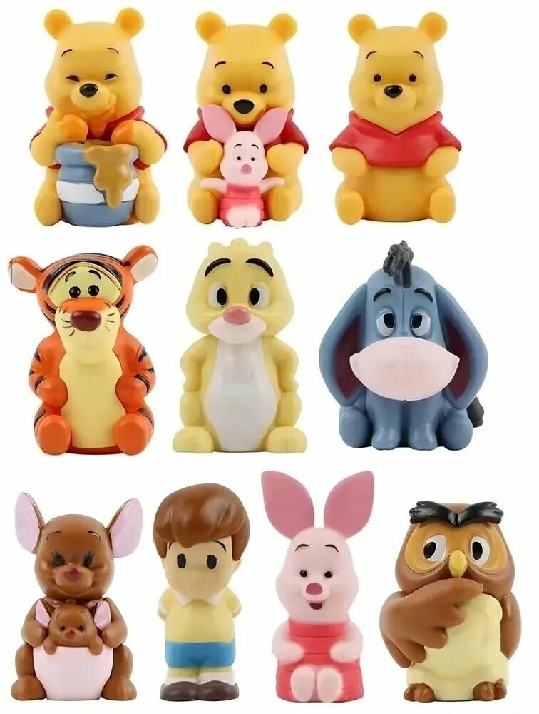 Набор фигурок Винни Пух / Winnie Pooh 10шт (5см, пакет)